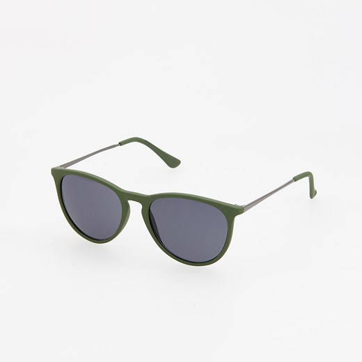 Reserved - Okulary przeciwsłoneczne - Zielony Reserved niebieski One Size 