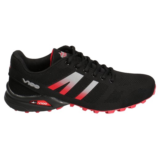 Buty sportowe męskie VOP16N18 czarne z czerwonym duże rozmiary czarny Vico 48 Casadi