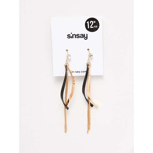 Sinsay - Długie wiszące kolczyki - Beżowy Sinsay One Size