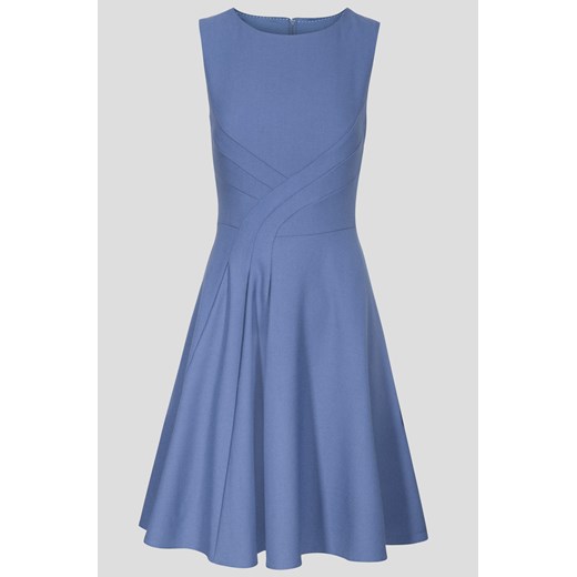 Rozkloszowana sukienka z przeszyciami niebieski ORSAY 36 orsay.com