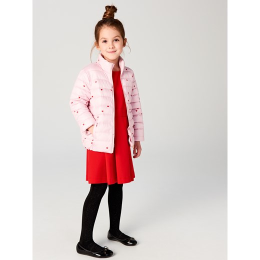 Mohito - Pikowana kurtka dla dziewczynki little princess - Różowy  Mohito 110-116 