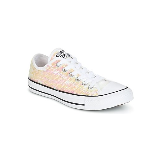 Converse  Buty CHUCK TAYLOR ALL STAR SEQUINS OX WHITE/BLACK/WHITE  Converse bialy Converse 37 Spartoo