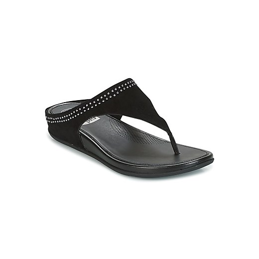 FitFlop  Japonki BANDA TOEPOST WITH STUDS  FitFlop czarny Fitflop 38 Spartoo
