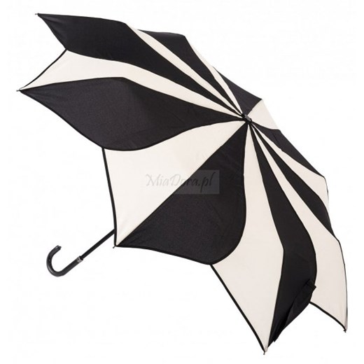 Swirl składana kremowo - czarna parasolka bezowy Soake  Parasole MiaDora.pl