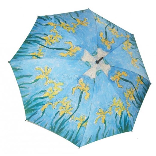 Claude Monet &quot;Żółte irysy&quot; - parasol Gremo - limitowana edycja Gremo niebieski  Parasole MiaDora.pl