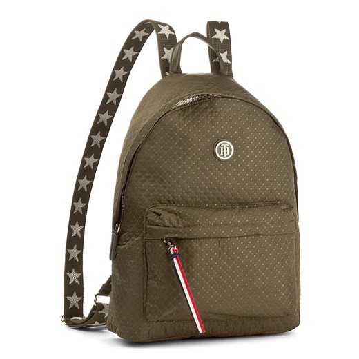 Plecak TOMMY HILFIGER - Poppy Backpack Quilted Argyle AW0AW04587 904 zielony Tommy Hilfiger  eobuwie.pl
