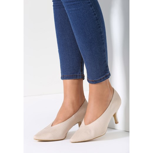 Beżowe Czółenka Rocket