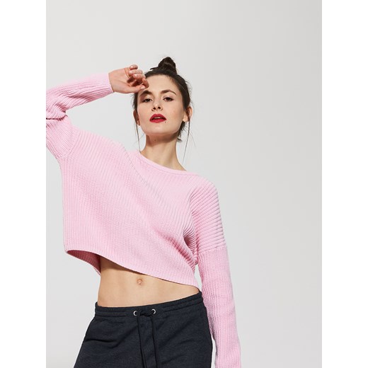 House - Krótki sweter o luźnym kroju - Różowy House rozowy M/L 
