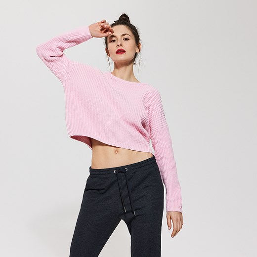 House - Krótki sweter o luźnym kroju - Różowy rozowy House M/L 