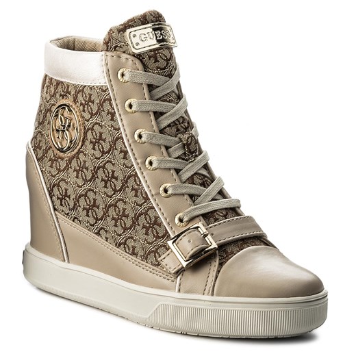 Sneakersy GUESS - Fiore FLIOE1 FAL12 BEIBR bezowy Guess 37 eobuwie.pl