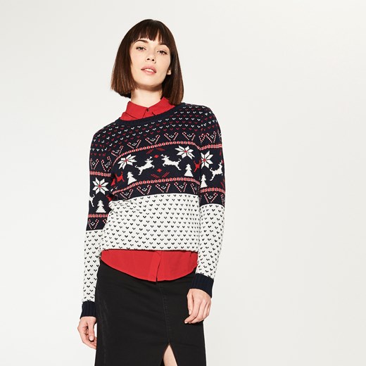 House - świąteczny sweter - Wielobarwn