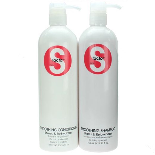 TIGI S-Factor Smoothing Tweens zestaw wygładzający szampon i odżywka 2x750ml 
