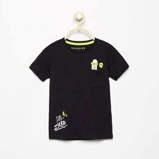 Reserved - T-shirt dla fana deskorolki - Czarny Reserved czarny 110 