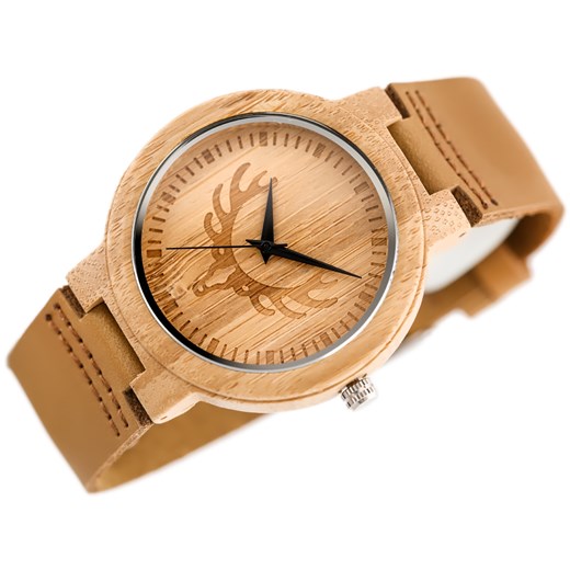 Drewniany zegarek (zx070a) brazowy   TAYMA