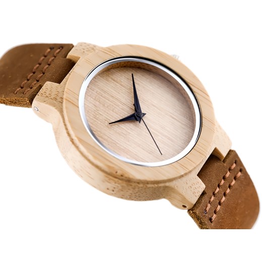 Drewniany zegarek (zx639a) - rozmiar damski bezowy   TAYMA