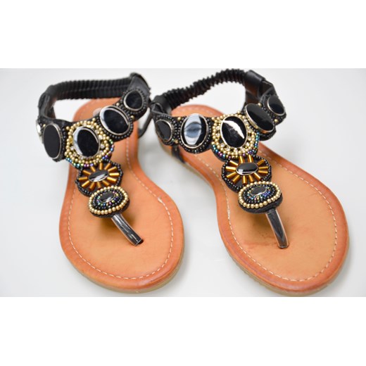 Czarne japonki etno Cent pomaranczowy Dolce Moda