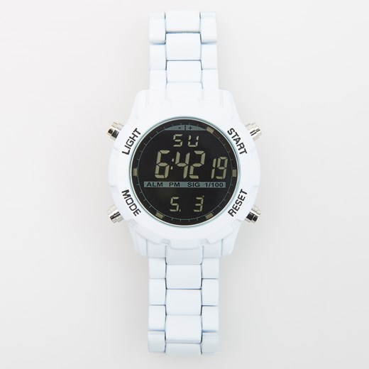 Reserved - Zegarek z regulowanym paskiem - Biały bialy Reserved One Size 