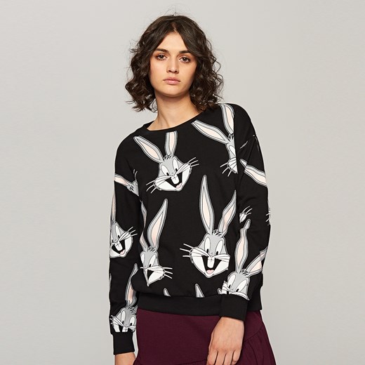 Reserved - Bluza looney tunes - Czarny czarny Reserved XS Reserved.