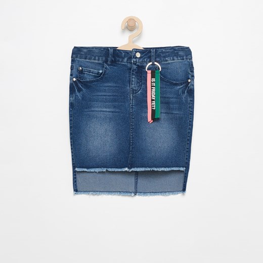 Reserved - Krótka jeansowa spódnica - Niebieski Reserved niebieski 140 Reserved.