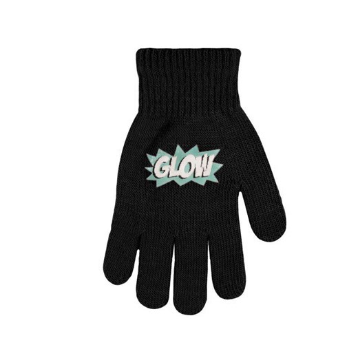 Rękawiczki z fluorescencyjnym ABSem  czarny 18 YoClub
