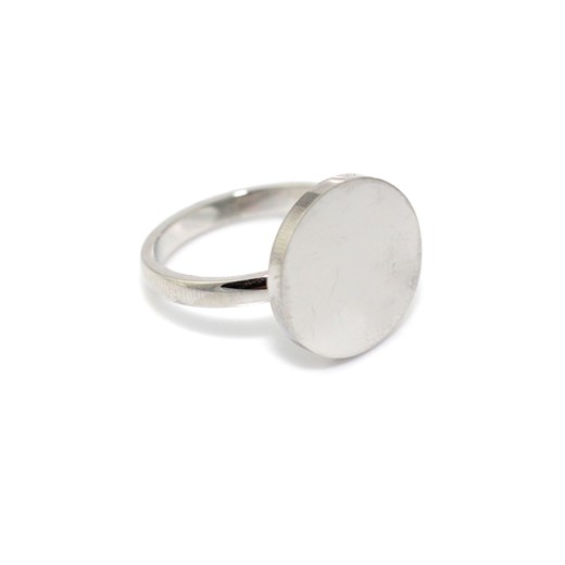 PIERŚCIONEK STAL CHIRURGICZNA SREBRNE OCZKO GLAMOUR szary EU17 US8 blinkshop.pl