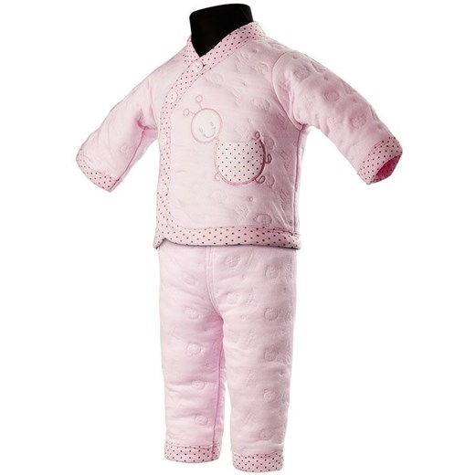 Cieplutki zestaw piżamka dla niemowlaka - różowy   60 world-style.pl