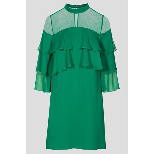Szyfonowa sukienka z falbanami ORSAY zielony 40 orsay.com