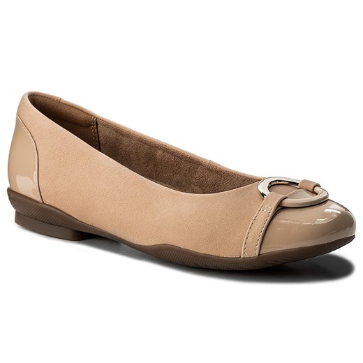 Baleriny CLARKS - Neenah Vine 261324614 Nude Combi Clarks bezowy 38 eobuwie.pl