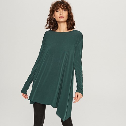 Reserved - Koszulka oversize - Khaki zielony Reserved XS