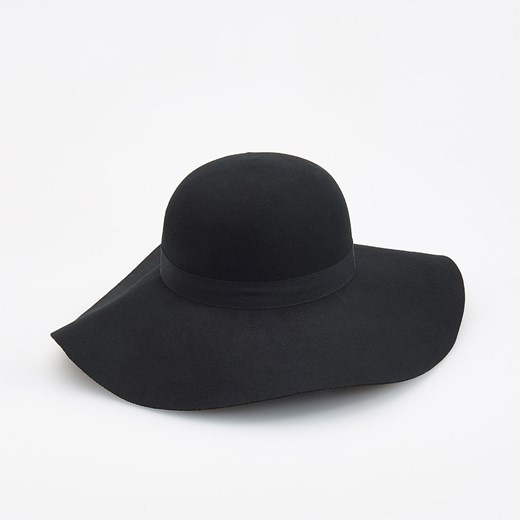 Reserved - Wełniany kapelusz - Czarny Reserved czarny M 