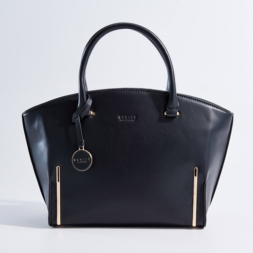 Mohito - Duża elegancka torba z odpinanym paskiem - Czarny czarny Mohito One Size 
