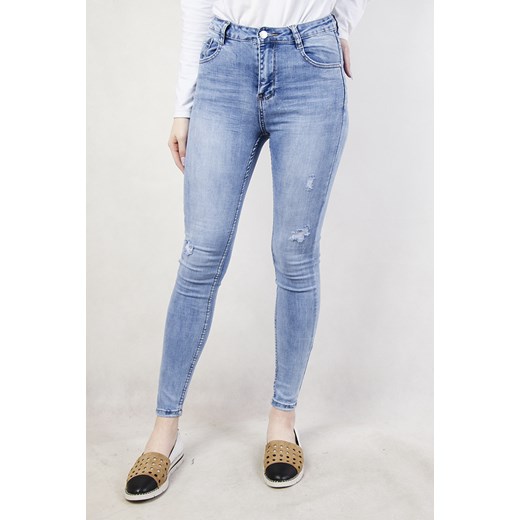 Jasne spodnie jeansowe niebieski  XS olika.com.pl