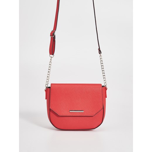 Sinsay - Mała torebka na łańcuszku - Czerwony czerwony Sinsay One Size 