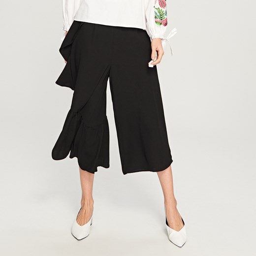 Reserved - Spodnie culotte - Czarny Reserved czarny 42 