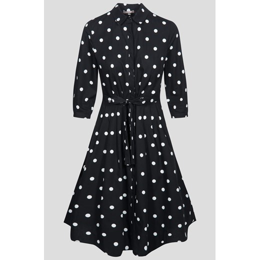 Sukienka koszulowa w grochy czarny ORSAY 36 orsay.com