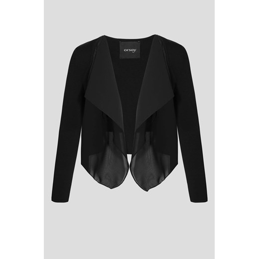 Transparentny sweter bimaterial ORSAY czarny XS orsay.com