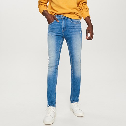 Reserved - Jeansy rurki skinny fit - Niebieski niebieski Reserved 34 