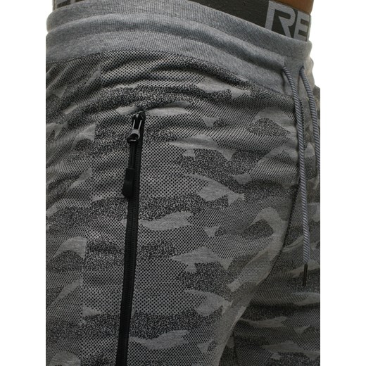 Spodnie męskie dresowe joggery moro-szare Denley HL8516  Denley.pl 2XL promocja Denley 