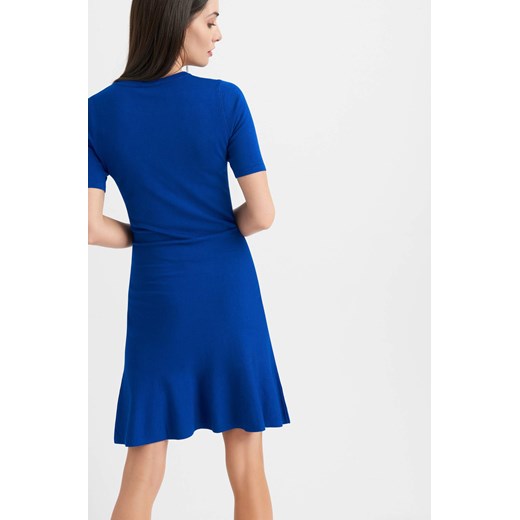 Swetrowa sukienka z krótkim rękawem ORSAY niebieski M orsay.com