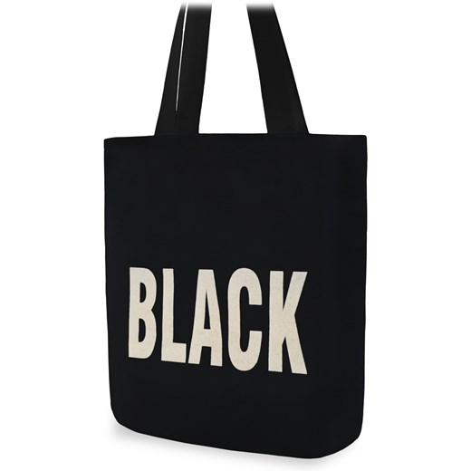 Płócienna torba damska eko shopperka tote bag na zakupy – kawa czarny world-style.pl