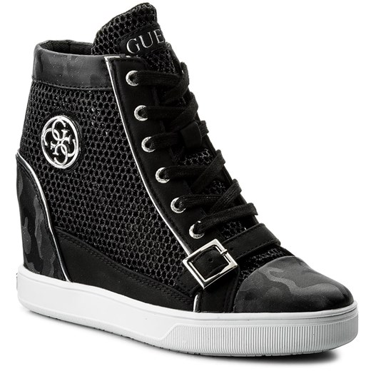 Sneakersy GUESS - Fiore FLIOE1 FAM12 BLACK czarny Guess 40 eobuwie.pl