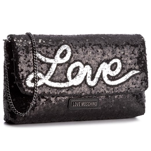 Torebka LOVE MOSCHINO - JC4105PP15LR0000 Metallic Nero szary Love Moschino  eobuwie.pl