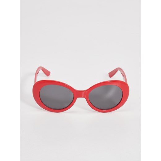 Sinsay - Okulary przeciwsłoneczne - Czerwony Sinsay  One Size 