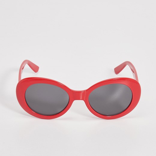 Sinsay - Okulary przeciwsłoneczne - Czerwony  Sinsay One Size 