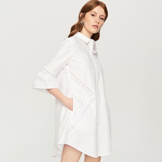 Reserved - Asymetryczna sukienka - Biały  Reserved 38 