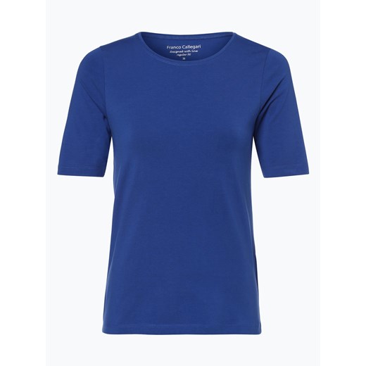 Franco Callegari - T-shirt damski, niebieski niebieski Franco Callegari 44 vangraaf