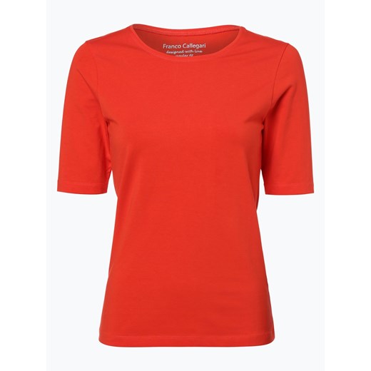 Franco Callegari - T-shirt damski, pomarańczowy Franco Callegari pomaranczowy 44 vangraaf