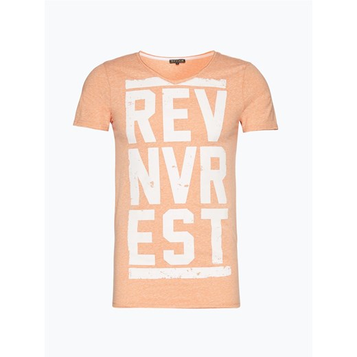 Review - T-shirt męski, pomarańczowy