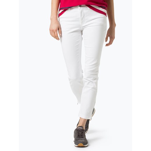 MAC Spodnie Kobiety Jeansy biały jednolity ze sklepu vangraaf w kategorii Jeansy damskie - zdjęcie 46966180