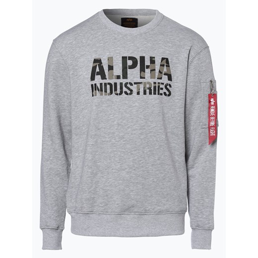 Alpha Industries - Męska bluza nierozpinana, szary Alpha Industries szary M vangraaf